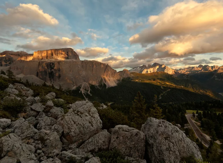 Bergblick im Val di Fassa